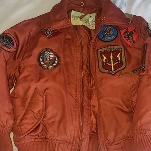 Tommy Top Gun Patch Kids Flight Coat